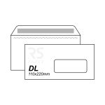 Envelope DL (11x22) Com Janela Digital -500Env.