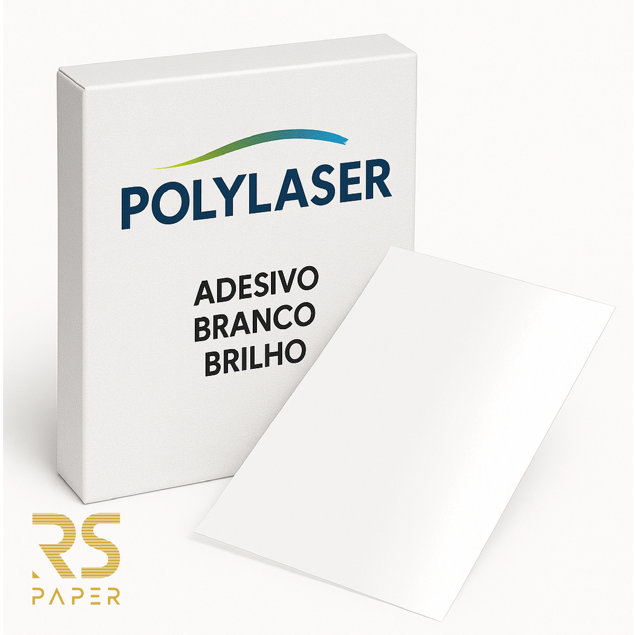 Polylaser Adesivo C/C 32X45 Banco Brilho -Mc 100 Folhas