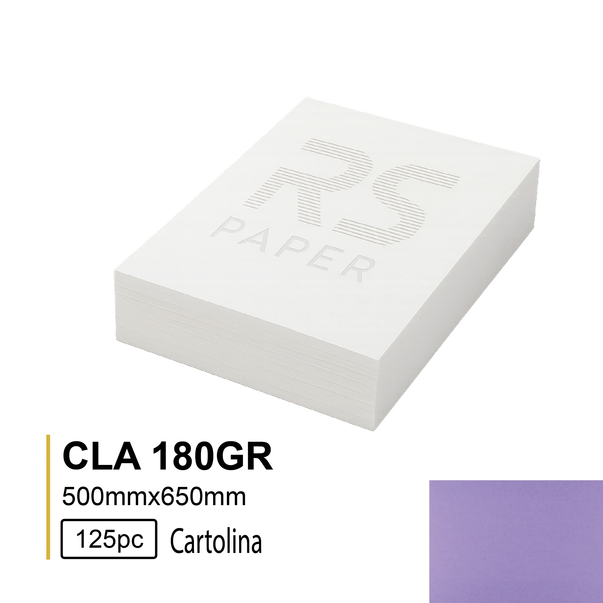 Cartolina CLA 180GR 50X65 Lilás 7L - 125Folhas