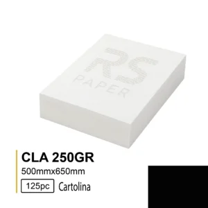 Cartolina CLA 250GR 50X65 Preto 11 - 125Folhas