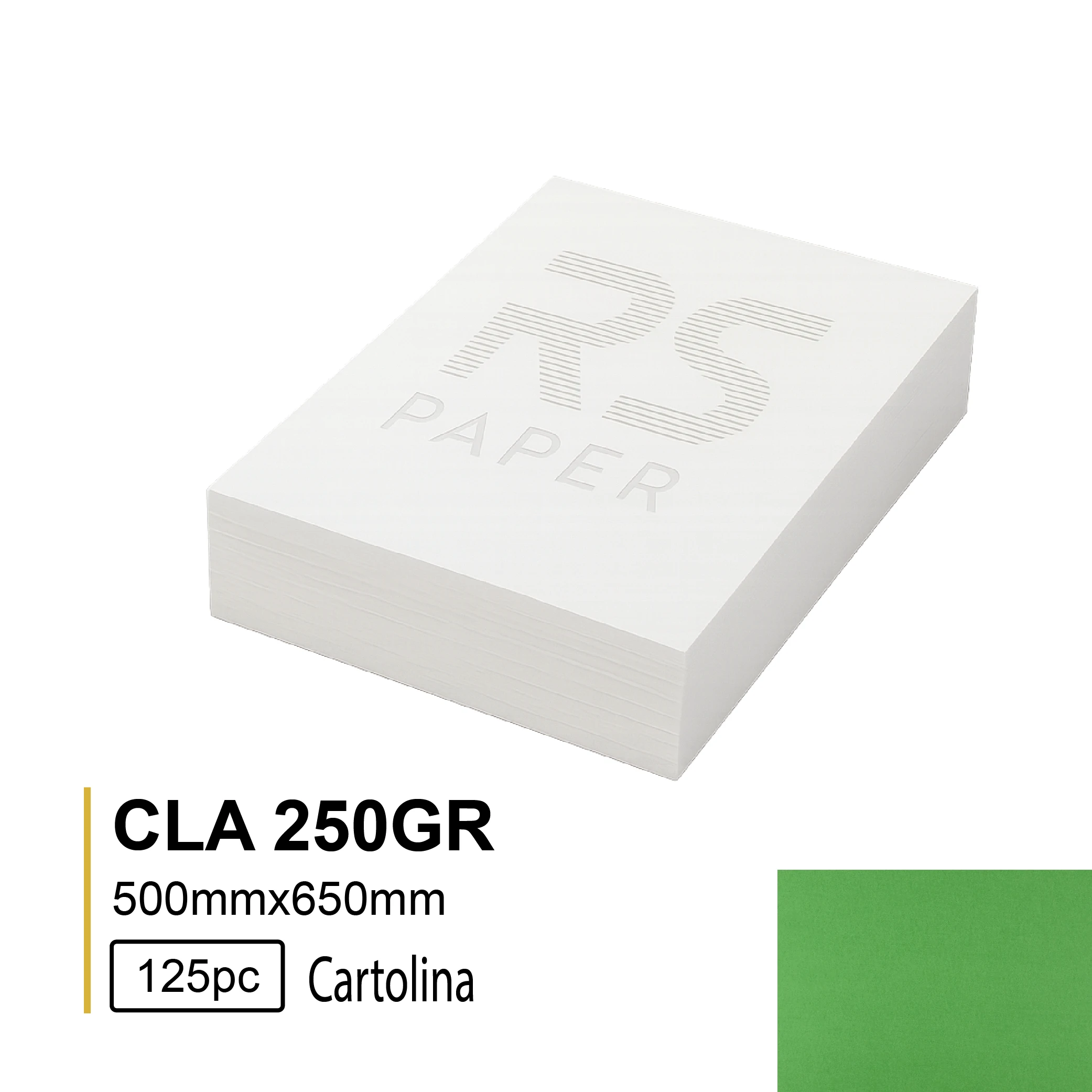 Cartolina CLA 250GR 50X65 Verde 3M (Minho) - 125Folhas