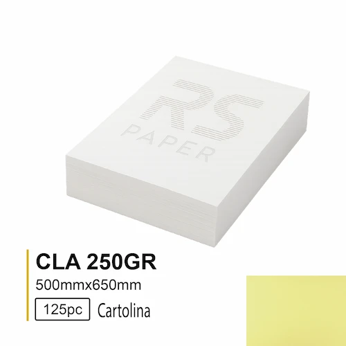 Cartolina CLA 250GR 50X65 Canario 4 - 125Folhas