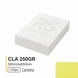 Cartolina CLA 250GR 50X65 Amarelo 4A - 125Folhas