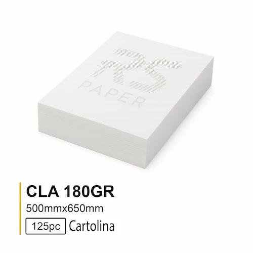 Cartolina CLA 180GR 50X65 Branca- 125Folhas
