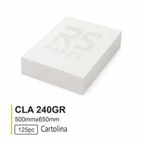 Cartolina CLA 240GR 50X65 Branca- 125Folhas