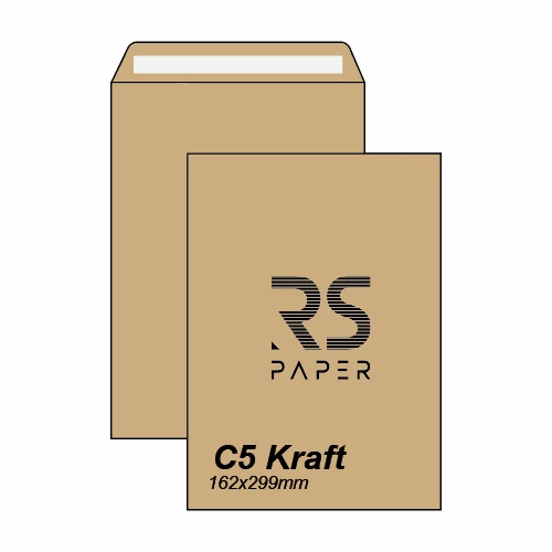 Saco KRAFT C5 162X229 90GR Silicone-500Cx