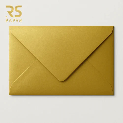 Envelope Metal (B6) 12x17.6cm 120g Ouro 5+2Envelopes