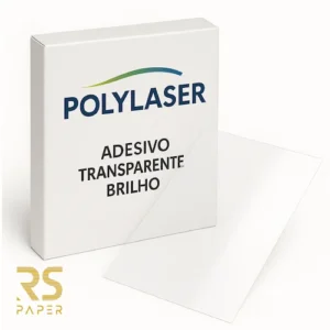 Polylaser Adesivo C/C 32X45 Transp. Brilho -Mc 100 Folhas