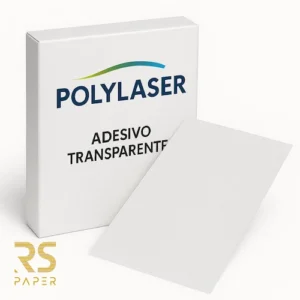 Polylaser Adesivo S/C 32X45 Transp. Brilho -Mc 100 Folhas