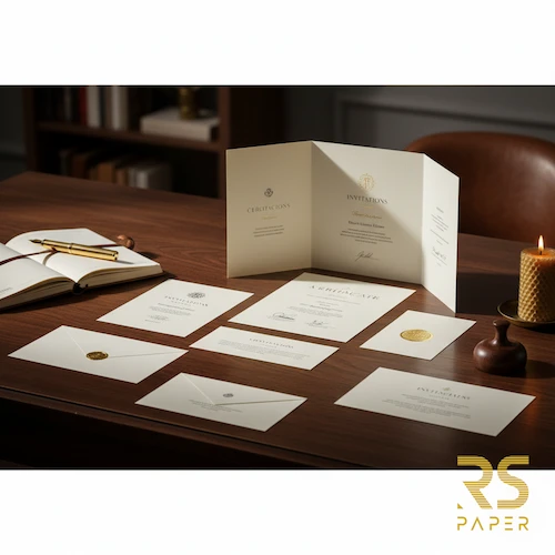 Papel Vergê 220g 32x45 Creme - Image 2