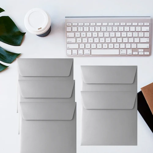 Envelope Metalizado Prata 17x17 – 5 Envelopes - Image 2