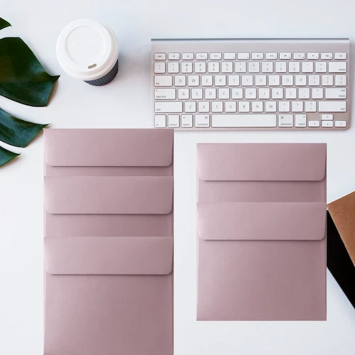 Envelope Metalizado Rosa 17x17 – 5 Envelopes - Image 2