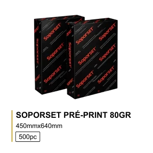 Papel Soporset Pré-Print 80gr 45X64 (500Folhas)