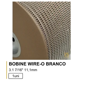 Bobine Wire-O 3:1 7/16" (11,1mm) Branco