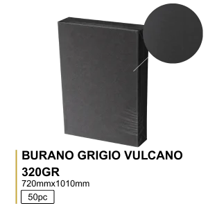 Burano Grigio Vulcano 80 72×101 320g – 50 Folhas