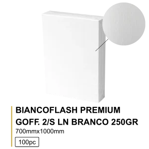 Biancoflash Premium GOFF. 2/S LN 250g 70×100 Branco – 100 Folhas