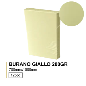 Burano Giallo 07 70×100 200g – 125 Folhas