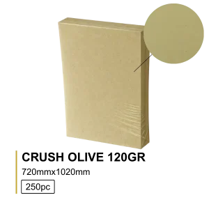 Favini Crush Olive 72×102 120g – 250 Folhas