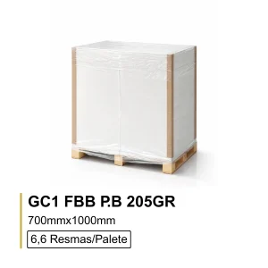 Cartolina GC1 205Gr 70×100 Super White Palete Bloco 3300 Folhas/palete