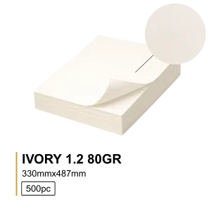 Papel IVORY 1.2 80gr 33X48.7 (500Folhas)