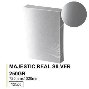 Majestic Real Silver 250g – 125 folhas