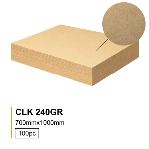 Papel CLK 240GR 70X100 Castanho (100Folhas)