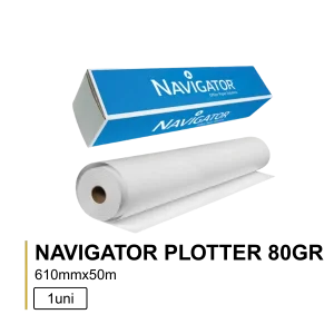 Papel Plotter Navigator 610mm x 50m 80g