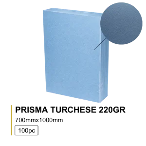 Prisma Turchese 220gr 70x100cm - 100Folhas