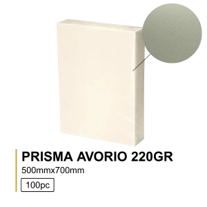 Prisma Avorio 220gr 50×70cm - 100Folhas