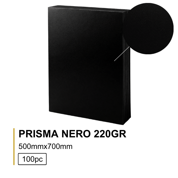 Prisma Nero 220g 50×70cm - 100 folhas