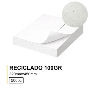 Papel Reciclado 100gr 32x45 (500Folhas)