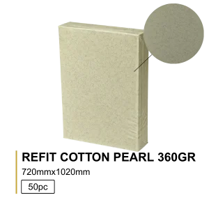 Favini Refit Cotton Pearl 360g 72x102cm – 50 folhas