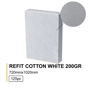 Favini Refit Cotton White 200g 72x102cm – 125 folhas