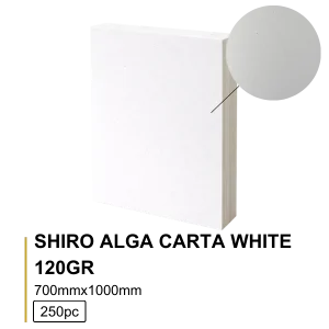Shiro Alga Carta White 120g 70×100cm - 250 folhas