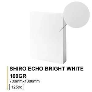 Shiro Echo Bright White 160g 70×100cm - 125 folhas