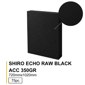 Shiro Echo Raw Black ACC 350g 72×102cm - 75 folhas