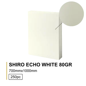 Shiro Echo White 80g 70×100cm - 250 folhas