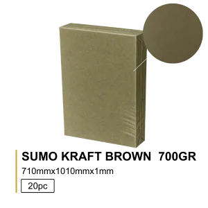 SUMO KRAFT BROWN 700g 71x101 (1mm) - 20Folhas