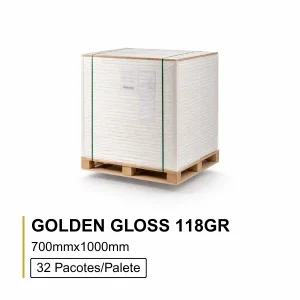 Papel Golden Gloss 118gr 70x100 - Mc 250 Fls