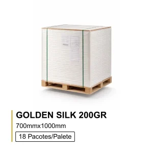 Papel Golden Silk 200gr 70x100 - Mc 250 Fls