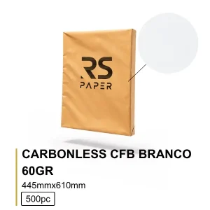 Papel Carbonless CFB 60Gr 44.5x61 Branco- Mc 500Fls