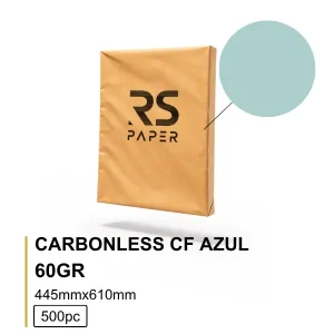 Papel Carbonless CF 60Gr 44.5x61 Azul- Mc 500Fls