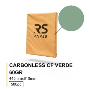 Papel Carbonless CF 60Gr 44.5x61 Verde- Mc 500Fls