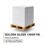 Golden Gloss 130Gr 45x64 Palete Bloco - 17 000 Folhas