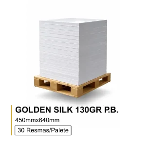 Papel Golden Silk 130Gr 45x64 Palete Bloco - Un/Resma