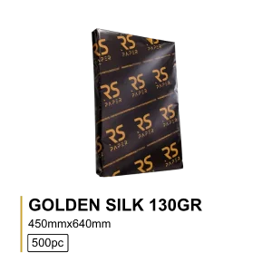 Papel Golden Silk 130Gr 45X64 500Folhas/Pacote