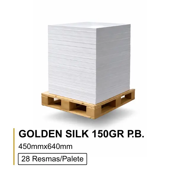 Golden Silk 150Gr 45x64 Palete Bloco - 14 000 Folhas