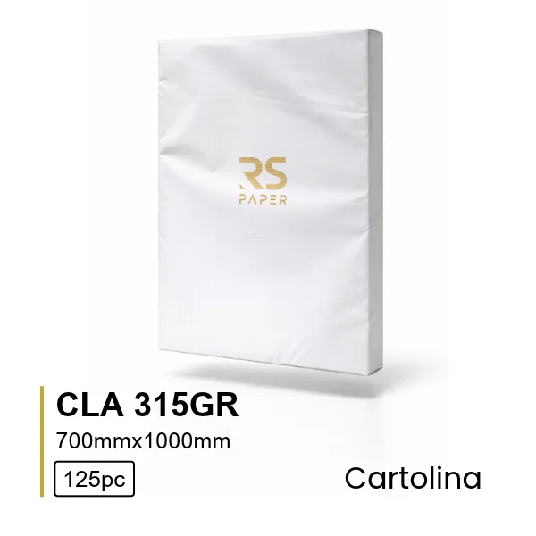 Cartolina CLA 315GR 70X100 Branca- 125Folhas