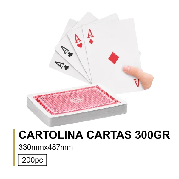 CARTOLINA CARTAS 300GR 33X48.7 (200Folhas)