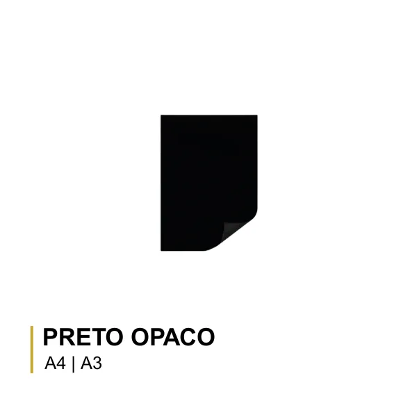 Acetato Encadernação Preto Opaco Cx 100 un